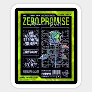 Zero promise Sticker